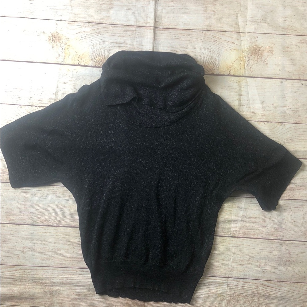 MICHAEL‎ Michael Kors Black Sparkle Knit Top